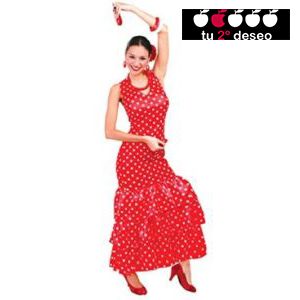 DISFRAZ FLAMENCA ROJO/BLANCO ADULTA