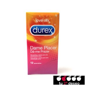 CAJA PRESERVATIVOS DUREX DAME PLACER 12 UND