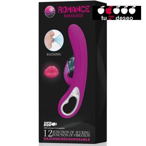 VIBRADOR CON SUCCIONADOR DE CLITORIS ROMANCE