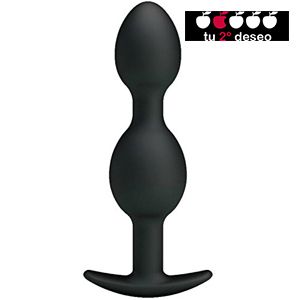 PLUG ANAL PRETTY LOVE SILICONE ANAL BALLS NEGRO