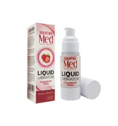 LÍQUIDO VIBRADOR FRESA 30 ML  AMORÉANE