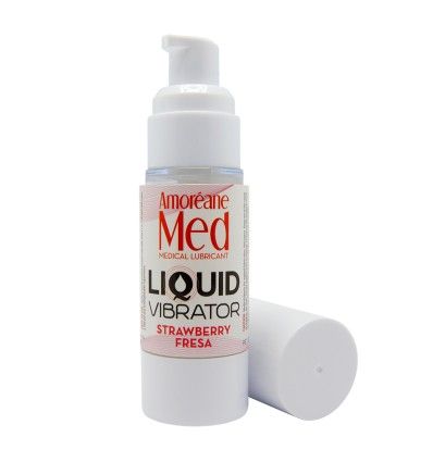 LÍQUIDO VIBRADOR FRESA 30 ML  AMORÉANE