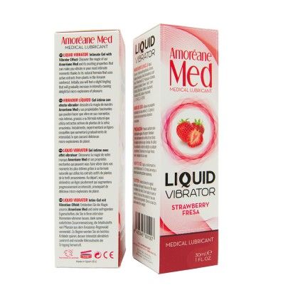 LÍQUIDO VIBRADOR FRESA 30 ML  AMORÉANE