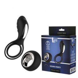ANILLO VIBRADOR NEGRO OKEANOS MANDO USB