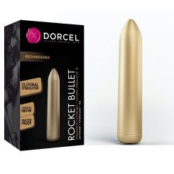 BALA VIBRADORA ROCKET BULLET RECARGABLE DORADA