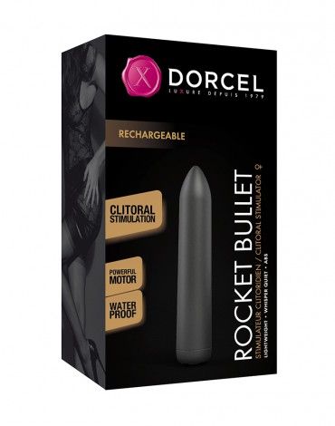 BALA VIBRADORA ROCKET BULLET RECARGABLE DORADA
