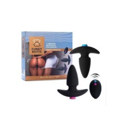 SET 2 PLUGS VIBRADORES CON MANDO FUNKYBUTTS