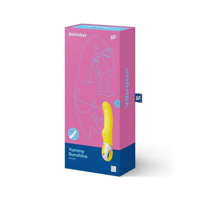 VIBRADOR SATISFYER YUMMY SUNSHINE AMARILLO RECARGABLE 12 MODOS