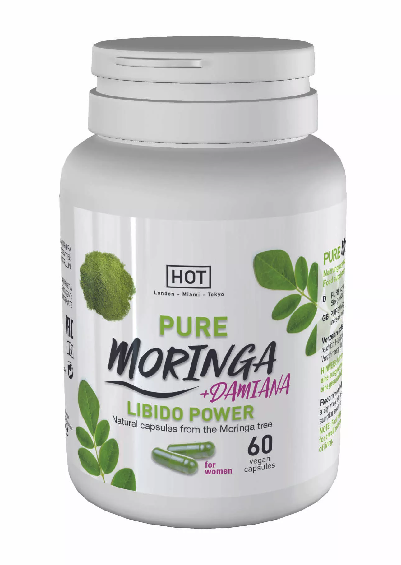 HOT BIO MORINGA PARA ELLA 60 CÁPSULAS