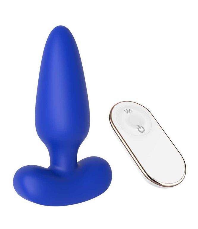 PLUG VIBRACIÓN MANDO AZUL CHEEKY LOVE
