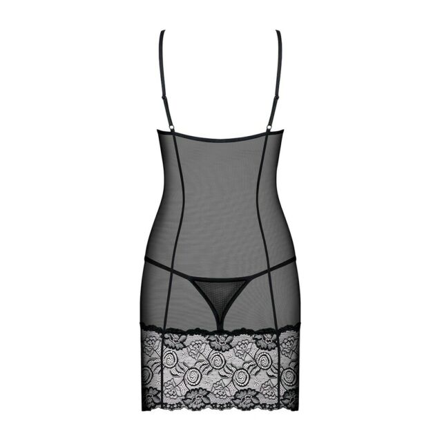 Picardías Negro Alluria con Tanga