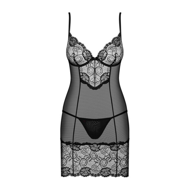 Picardías Negro Alluria con Tanga