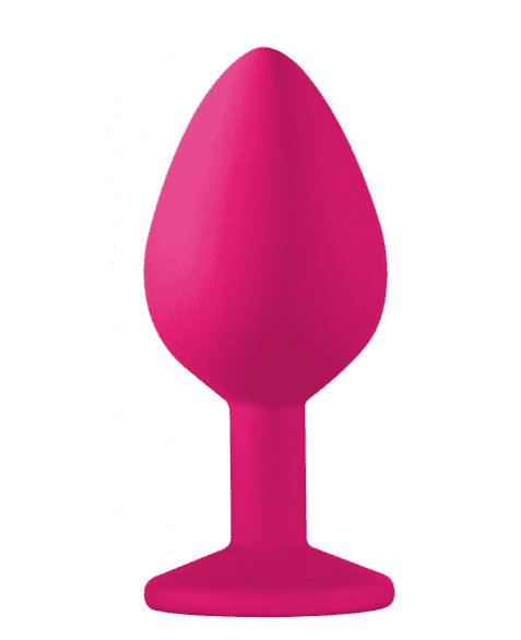 PLUG JOYA ANAL SILICONA ROSA NEGRO S