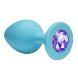 PLUG JOYA ANAL SILICONA AZUL/MORADO -S-