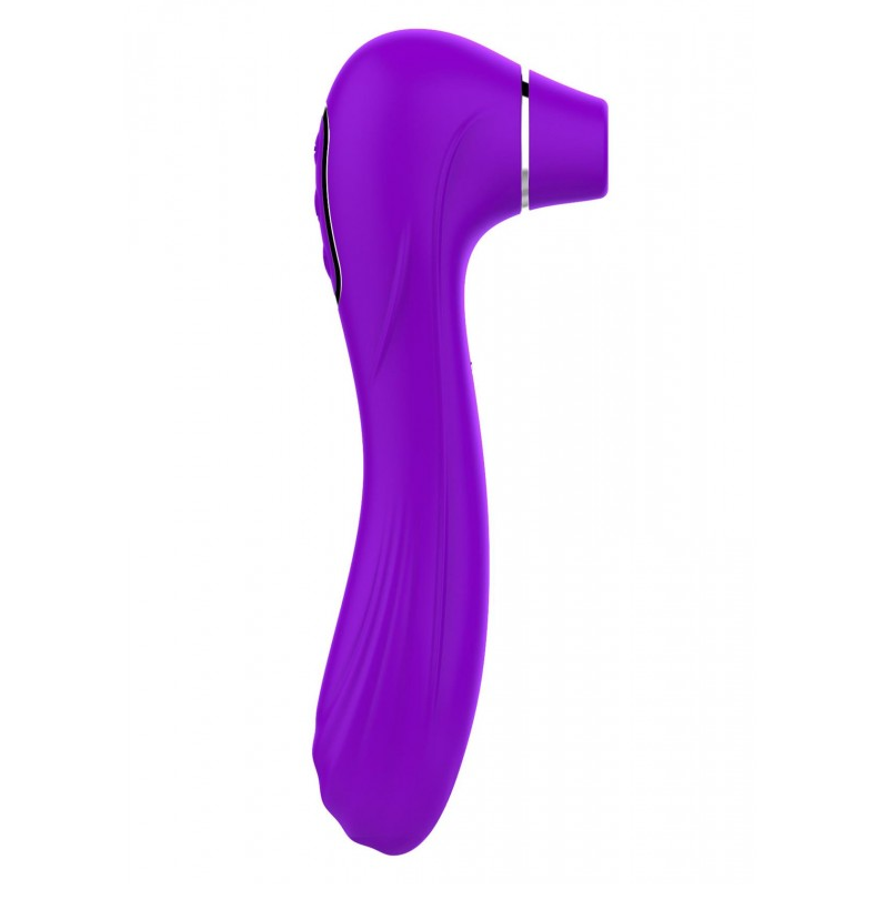 MASSAGER MORADO SUCCIONADOR + VIBRADOR RECARGABLE