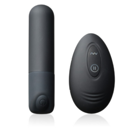 MINI VIBRADOR RECARGABLE CON MANDO 10 MODOS