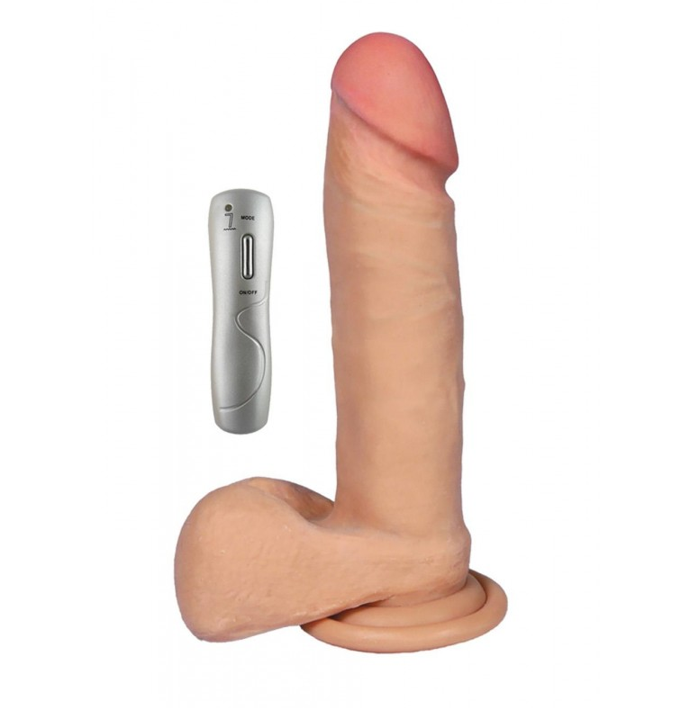 DILDO ROTADOR Y VIBRADOR 7 MODOS 17,5 X 4CM