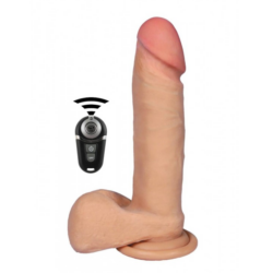 DILDO RECARGABLE CONTROL REMOTO VIBRADOR 7 MODOS 20 X 4CM